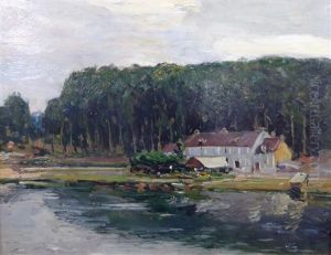 Village On The Seine by Alexander Jamieson