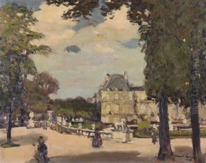 Sketch 9th Palace Of Luxembourg From The Luxembourg Gardens by Alexander Jamieson