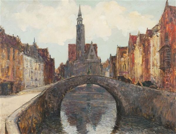 On The Canal, Bruges - view 1