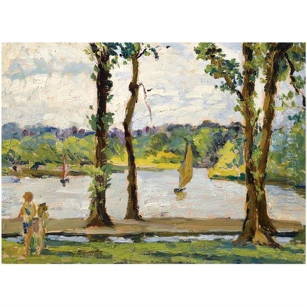 Sailing Boats On A Lake (+ 3 Others, Various Sizes; 4 Works) - view 1