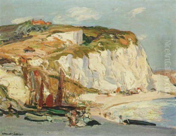 Figures On A Beach, Beer, Devon - view 1