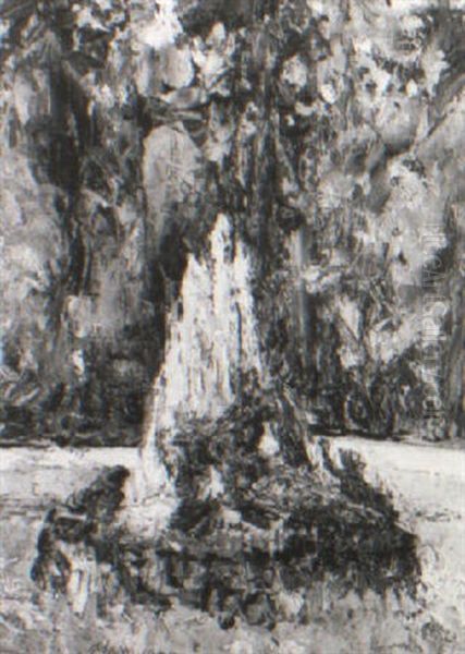 A Fountain In The Grounds Of Versailles - view 1