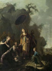 Auffindung Des Mosesknaben. by Willem Bartsius