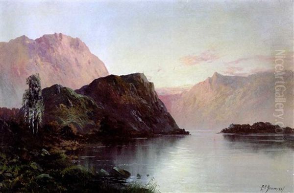 Paisaje De Rio Con Penasco (river Landscape With Crag) - view 1