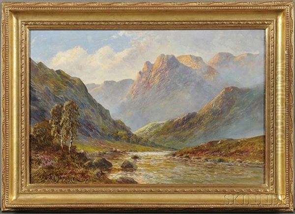 Mountain Landscape With A Stream - view 1