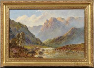 Mountain Landscape With A Stream by Frank E. Jamieson