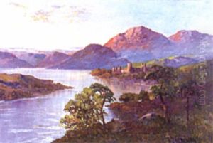 Castle In A Highland Landscape by Frank E. Jamieson