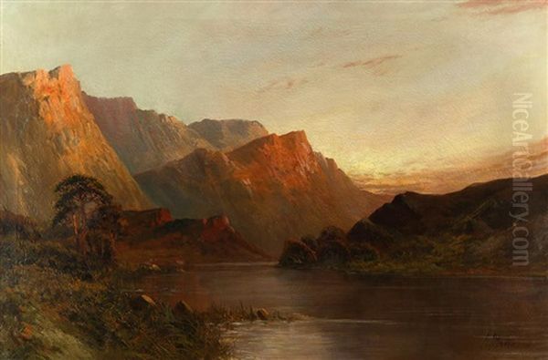 Highlands River At Sunset - view 1