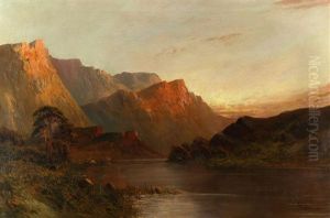 Highlands River At Sunset by Frederick E. Jamieson