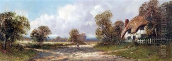 Country Landscape With Cottage - view 1