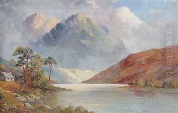 Mountain And Lake Scene - view 1