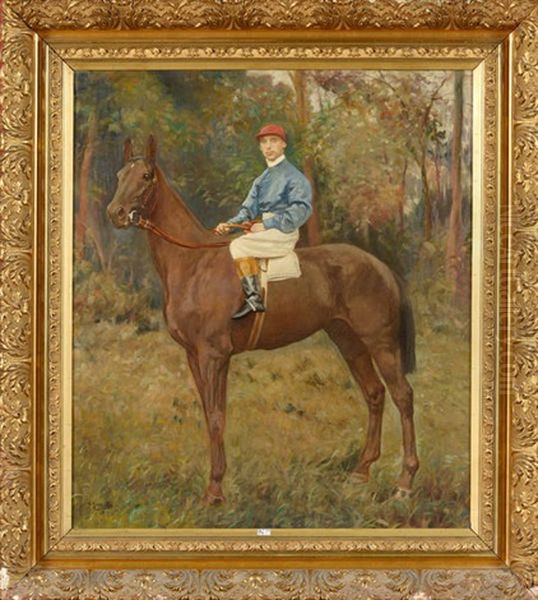 Jockey Sur Son Cheval - view 1