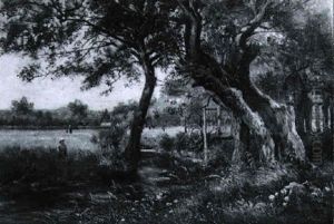 Am Weiher by Hermine Von Janda