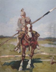 Ulane Zu Pferd by Angelo Jank
