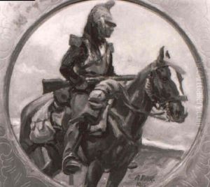 Soldat Zu Pferde by Angelo Jank