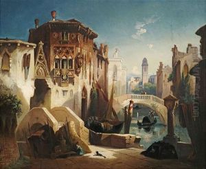 An Einem Venezianischen Kanal by Christian Jank