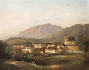 Bad Ischl-ansicht Mit Der Kalvarienkapelle Bad Ischl-ansicht Mit Der Kalvarienkapelle