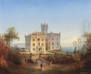 Zamek Miramare by Johann Wilhelm Jankowski