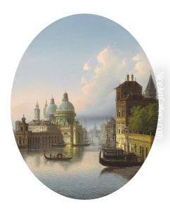 Venetian Scene, View Of Santa Maria Salute
