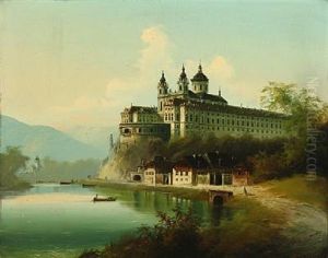 View Of The Melk Abbey At The Danube