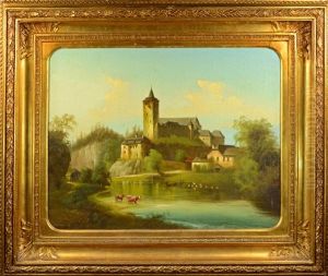 Romantic Castle With A Lake
