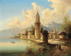 Blick Auf Andernach Am Rhein