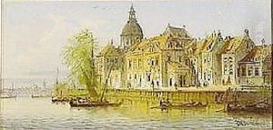 Stadtlandschaft An Oberitalienischem See