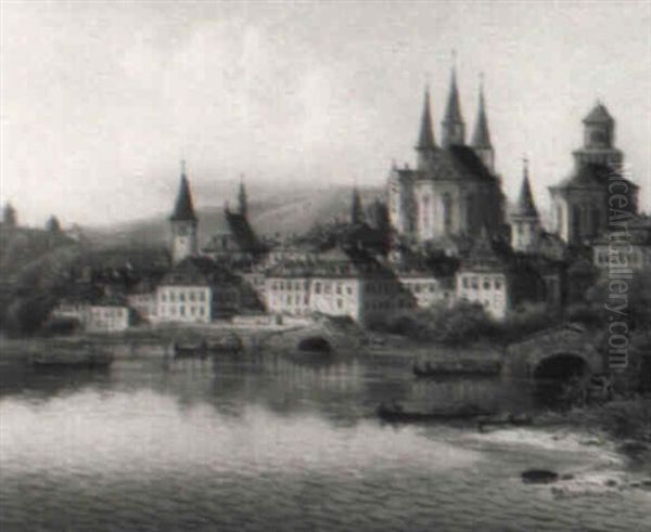 Suddeutsche Stadt Am See (erfurt?) - view 1