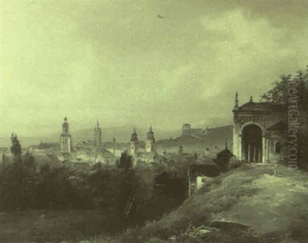 Suedliche Stadt Im Abendlicht - view 1