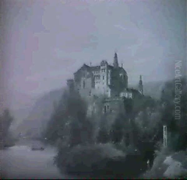 Ansicht Einer Burg An Einem Fluss - view 1
