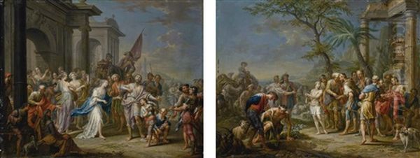 Jephthah And His Daughter; Joseph And His Brothers - view 1