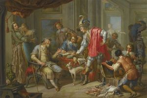 The Prodigal Son Takes Leave Of His Father; The Prodigal Son Spending His Money In Riotous Living (pair)