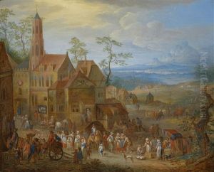 Jahrmarktstreiben Vor Der Kirche; Bauerntanz Vor Der Herberge (pair)