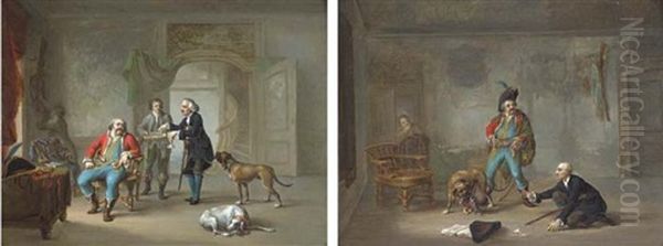 Sobriety (+ Insobriety: Gentlemen In Interiors Before And After; Pair) - view 1