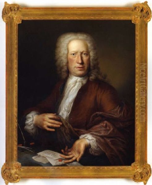 Portrat Des Kurmainzischen Hof-weinlieferanten Matthieu Andre Chandelle - view 1
