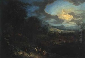 Ruinenlandschaft Mit Figurenstaffage