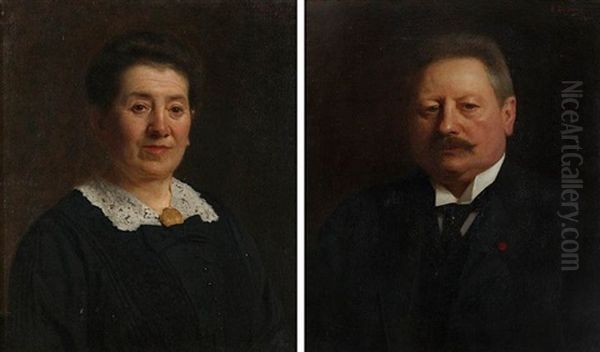 Portrait Of A Man And A Woman (2 Works) - view 1