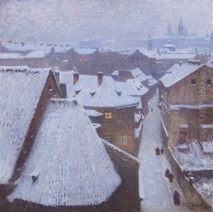 Malostranske Strechy (the Lesser Town Roofs) by Vaclav Jansa