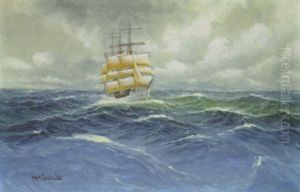 Dreimaster Auf Bewegter See