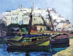 Voiliers Dans Le Port De Tanger by Dirk Jansen