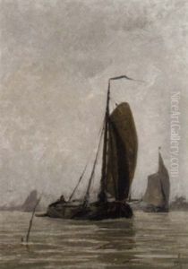 Sailing Barges In A Breeze