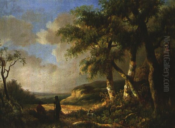 Landschaft Mit Rastender Reisigtragerin - view 1