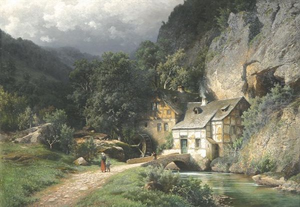 Berglandschaft Mit Muhle - view 1