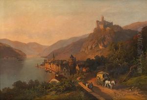 Die Postkutsche Vor Burg Greifenfels