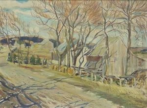 Rural Fall Landscape- by John Barwick