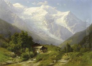 Das Mont Blanc Bergmassiv In Den Savoyen by Joseph Jansen