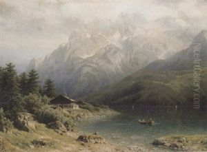Der Eibsee Mit Der Zugspitze