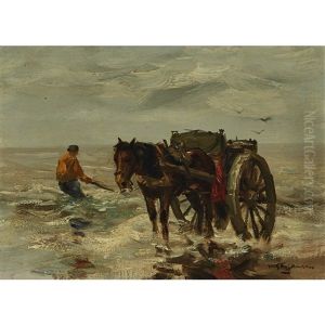 Schelpenvisser Op Het Strand (shell Fishermen On The Beach) by Willem George Frederik Jansen