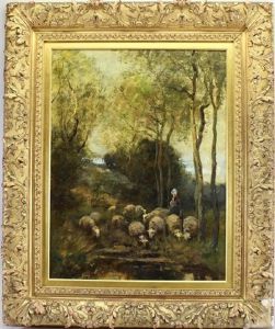 The Shepherdess by Willem George Frederik Jansen