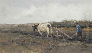 Ploughing The Fields by Willem George Frederik Jansen